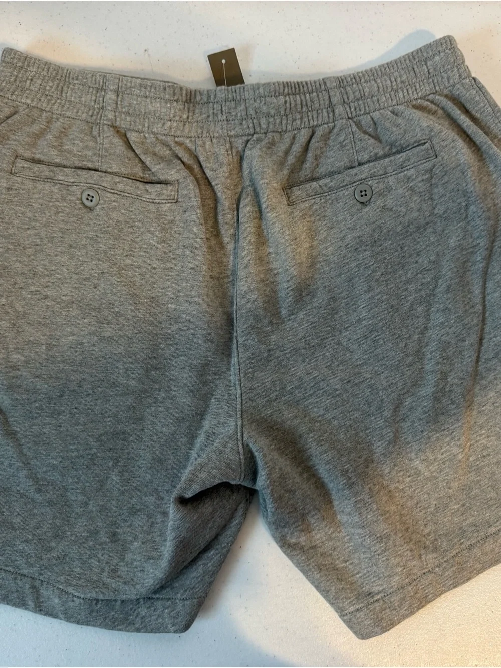 J. Crew Men's Heather Gray Drawstring Athletic Shorts Medium NWT
